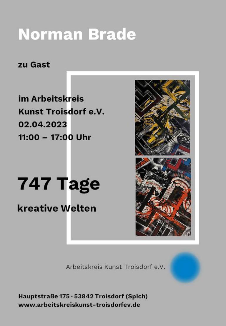K1024 Arbeitskreis Kunst Troisdorf Flyer Norman Brade